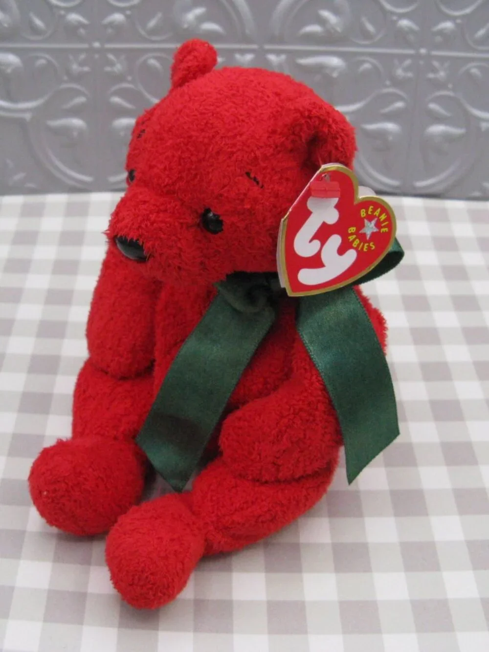 Beanie Baby Lot 5 Vintage Bears Princess Glory BB Bear Curly Mistletoe